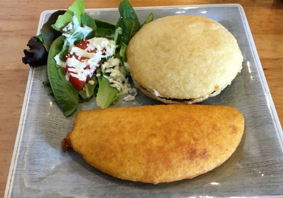papusas and empanadas