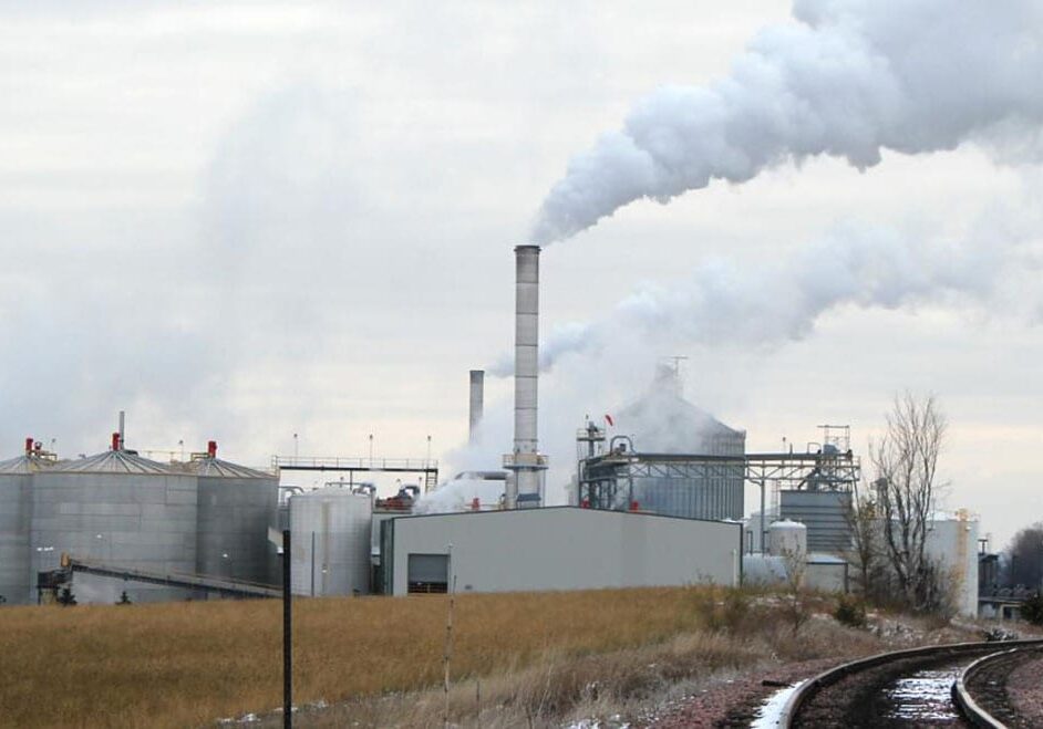 This independently owned ethanol plant near Plainview, Neb. takes in 27 million bushels of corn and produces 76 million gallons of ethanol each year. (Photo: Grant Gerlock | Harvest Public Media)