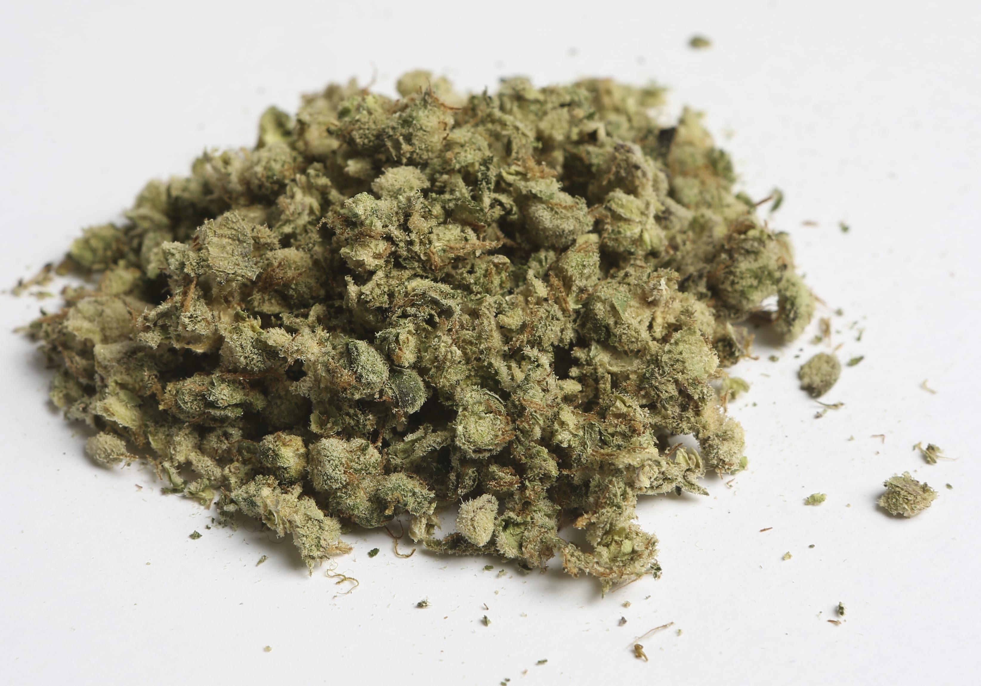 Courts in Kansas City, Mo., can impose a maximum fine of $25 for possession of up to 35 grams of marijuana, after voters embraced a ballot initiative Tuesday. Here, three grams of marijuana is displayed.