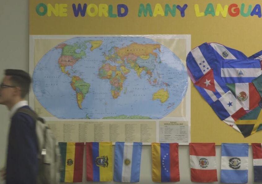 There are more than 50 languages spoken at Northeast Middle School. (Kevin Allen | KCPT)