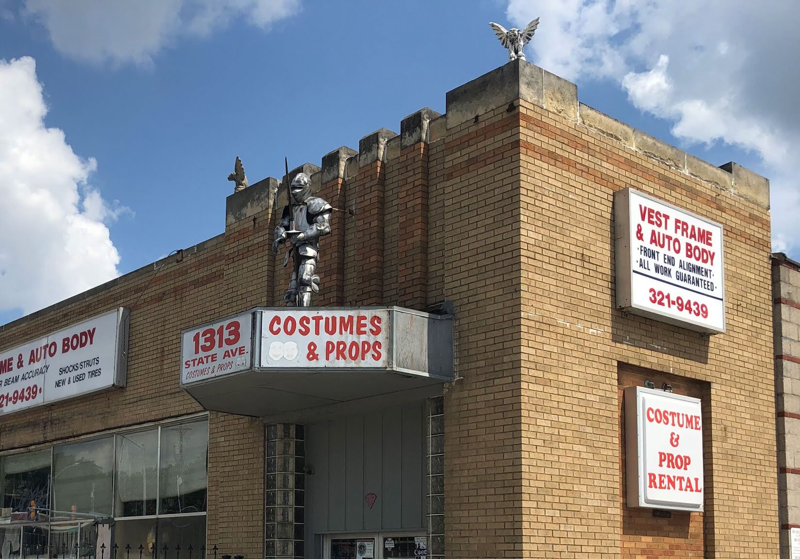 Costumes and props and Vest frame bulding