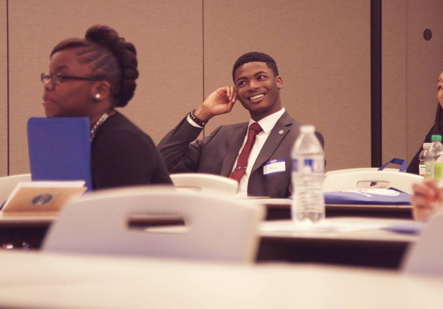 A student in the classroom