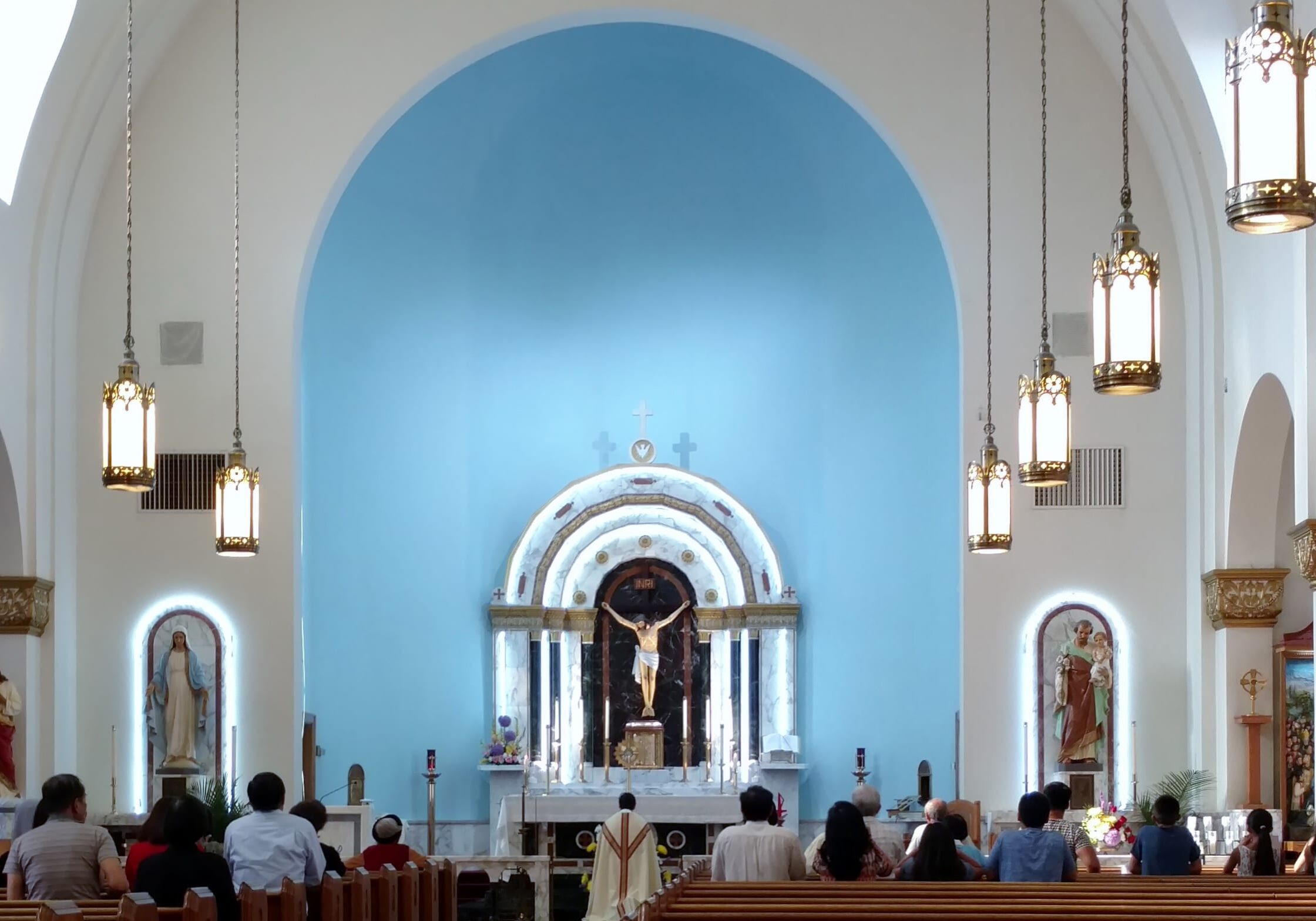 inside church of holy martyrs