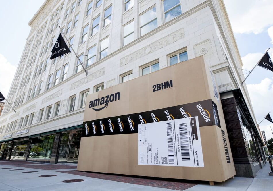 Cities across the country are trying to land Amazon's second headquarters. In Birmingham, Ala., giant Amazon boxes were constructed and placed around the city.