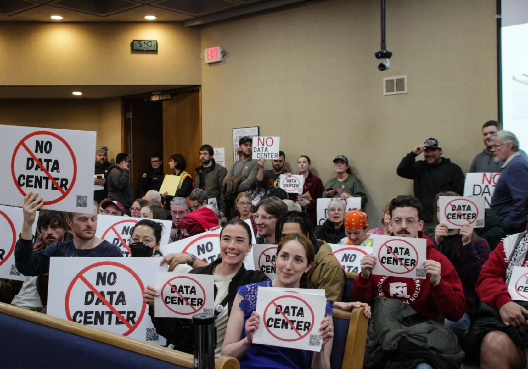 Opponents of a proposed new data center in Independence, Missouri, were unable to derail City Council approval. They are hoping a judge will OK their legal fight. (Savannah Hawley-Bates | KCUR 89.3)