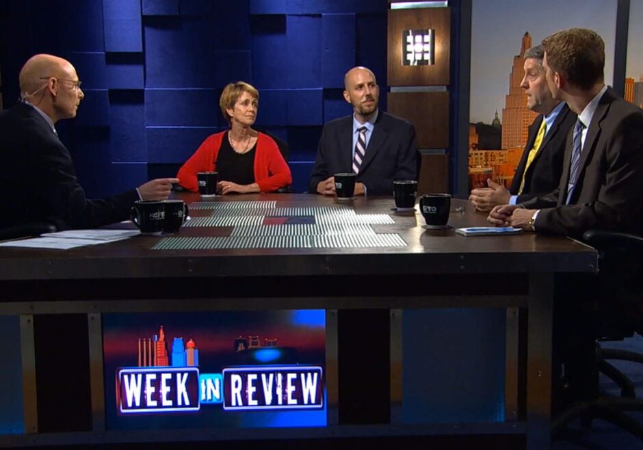 Panelists on the set of Week in Review