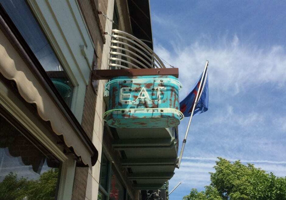 Ladybird Diner invites customers to "Eat" - at 721 Massachusetts Street, in Lawrence, KS. (Photo: Jonathan Bender)