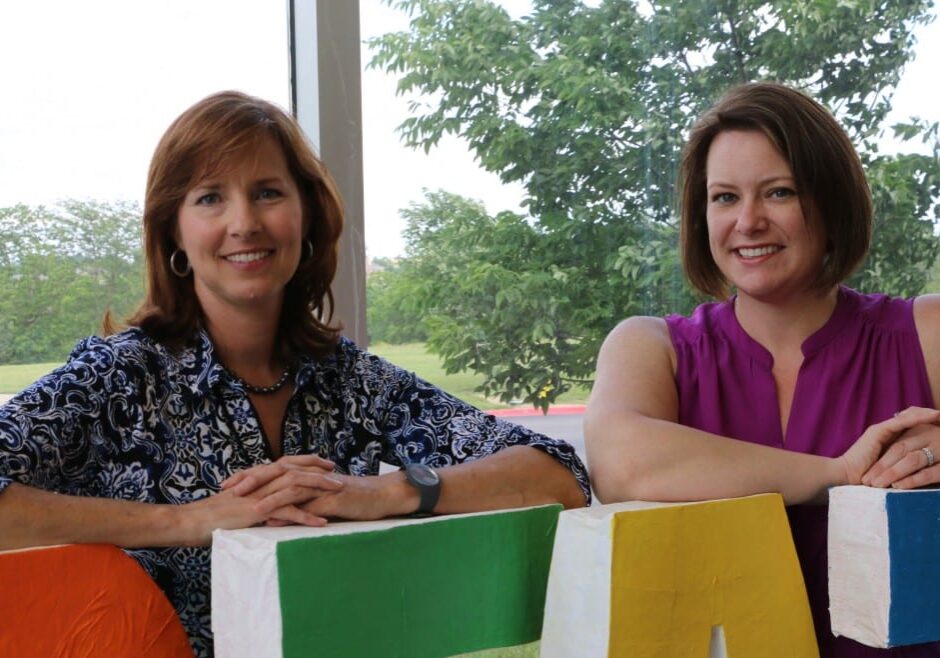Photo of Langton and Boyington at Mill Creek Middle School.
