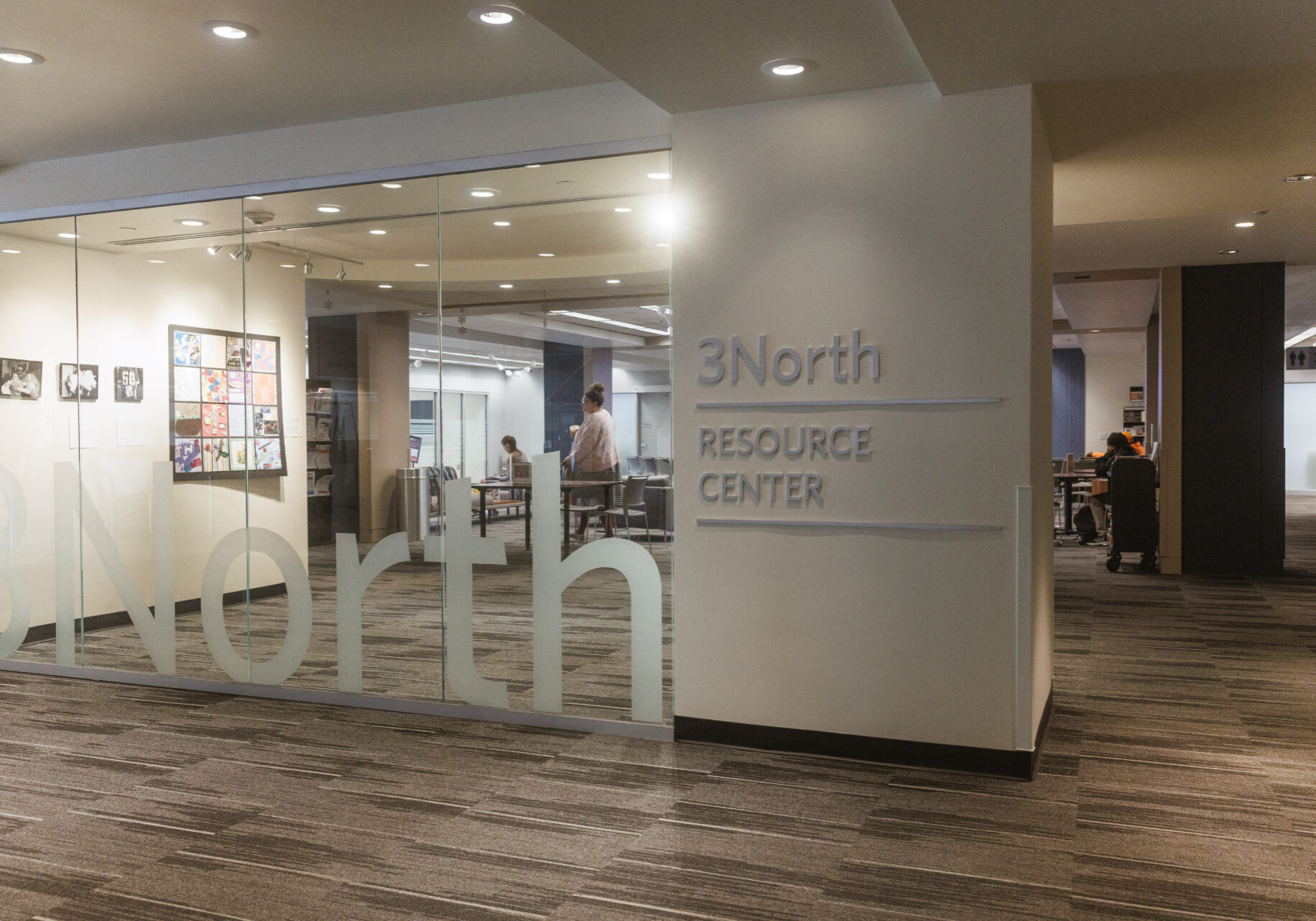 The entrance to the Community Resource Center at Kansas City Public Library Central Branch in Kansas City, MO. (Chase Castor | Flatland.)