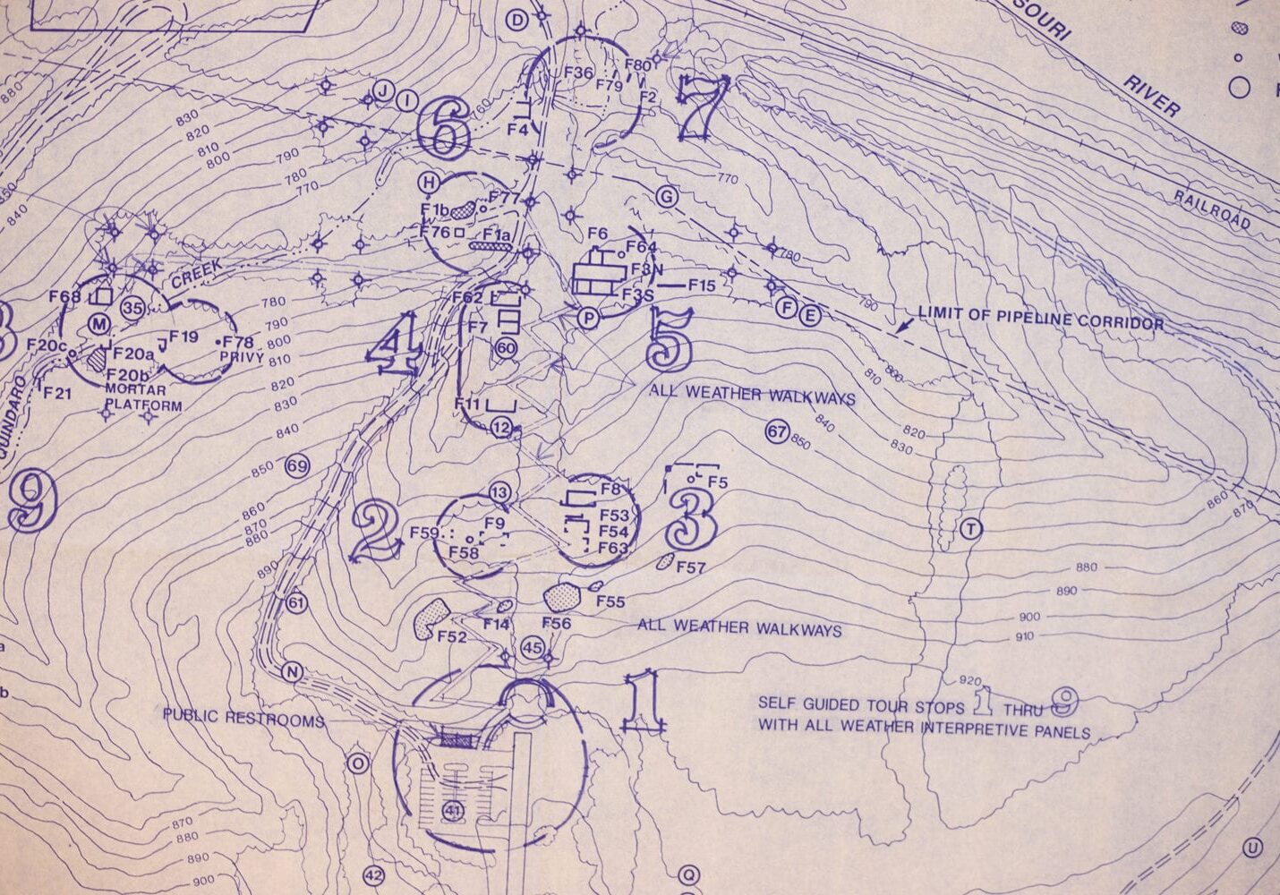 A map of the archaeological areas at the Quindaro site. (Brad Austin | Flatland)
