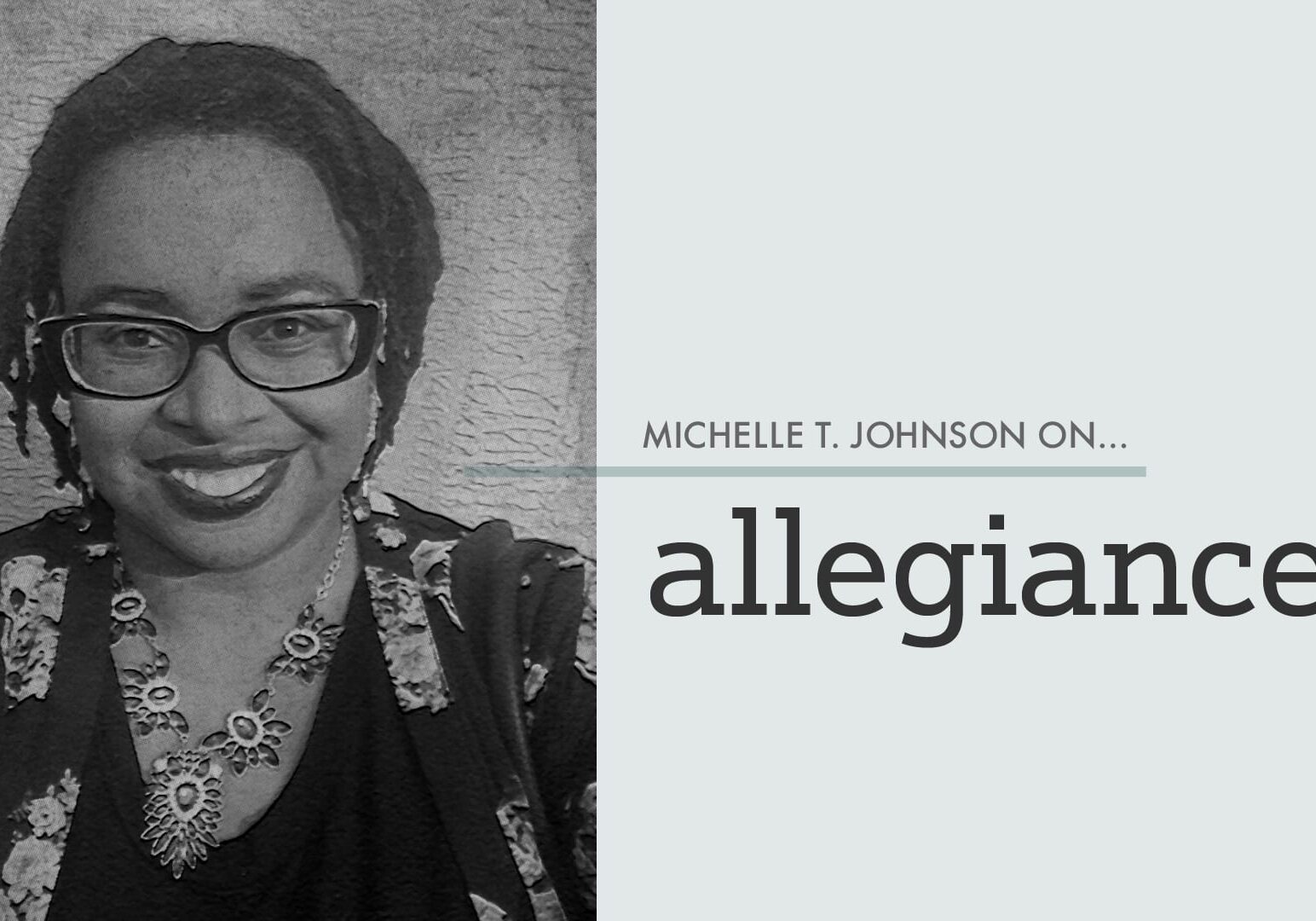 Cover art for commentary stating "allegiance"