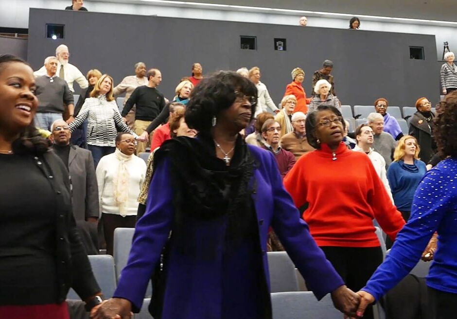 People holding hands