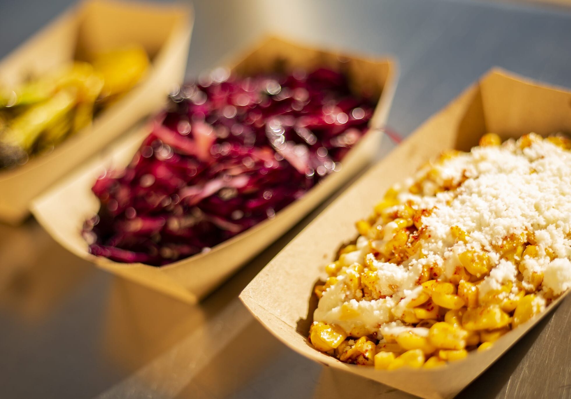 Sides at the newly opened Poi-o