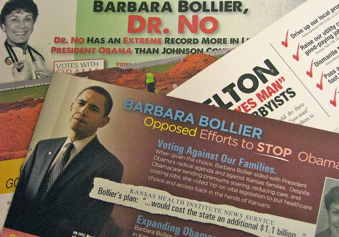 Political mailers with anti Obamacare and Barbara Boillier messages