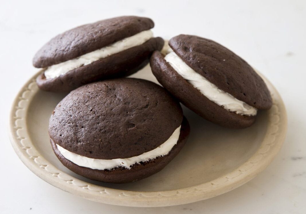 This recipe for whoopie pies pies appears in the cookbook “The Perfect Cookie.”