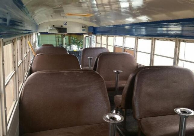 picture of inside of the bus