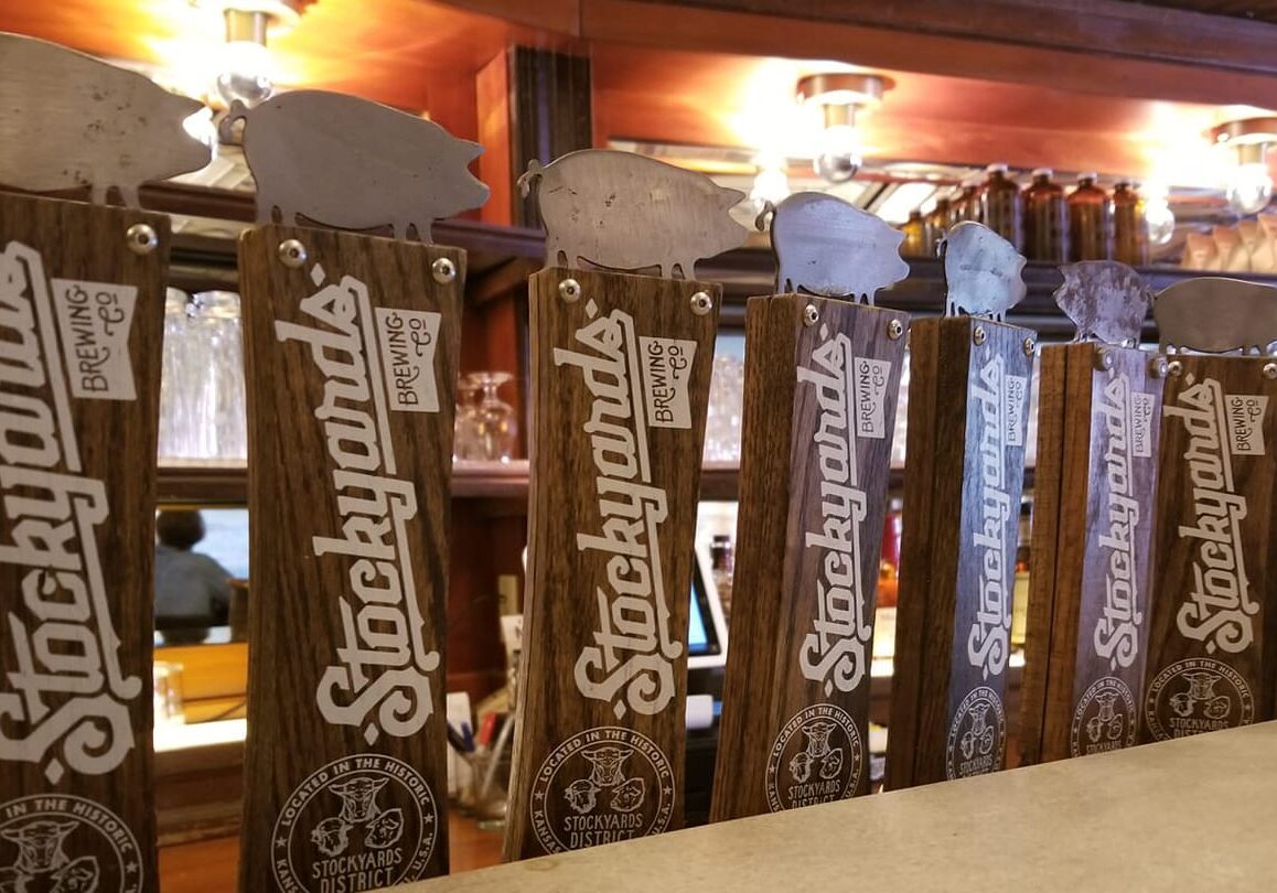 Stockyards Brewing Co. tap handles