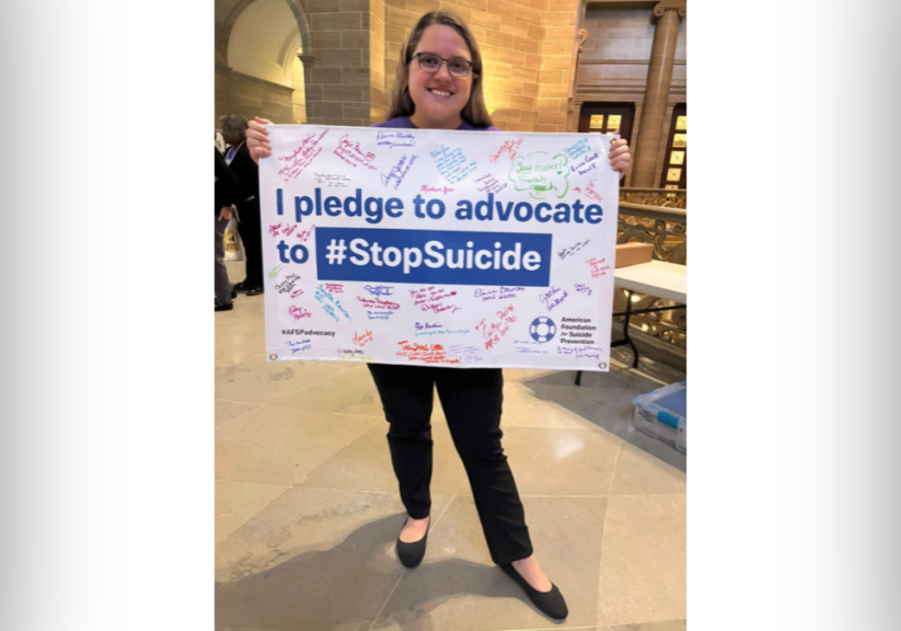 Lauren Ross is the public policy chair for the American Foundation for Suicide Prevention and has been advocating for bills that would create a telecommunications fee to fund 988.