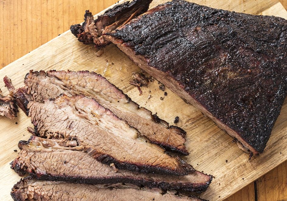 barbecued beef brisket