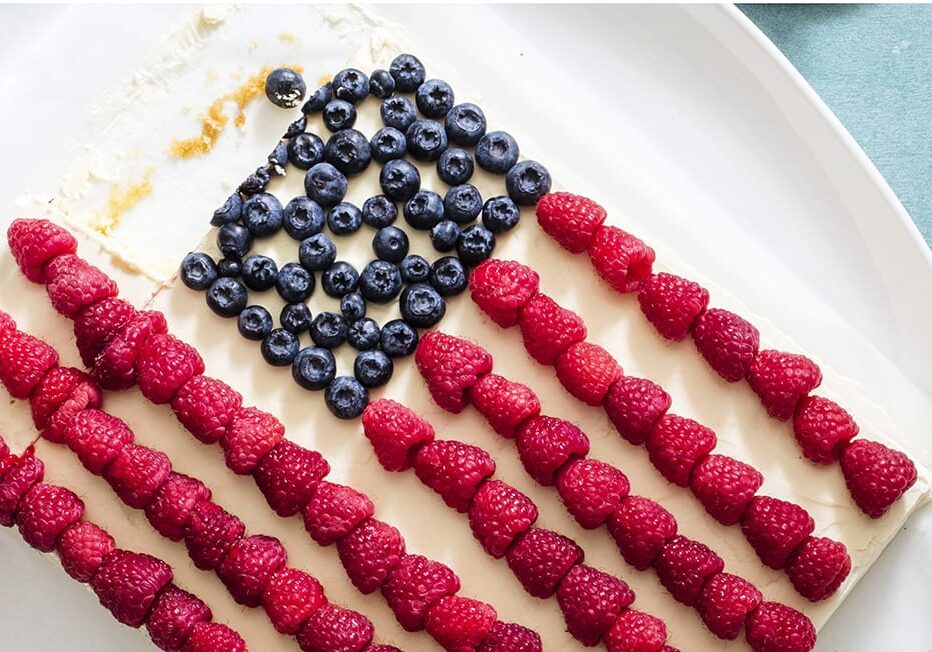 U.S. flag cake recipe