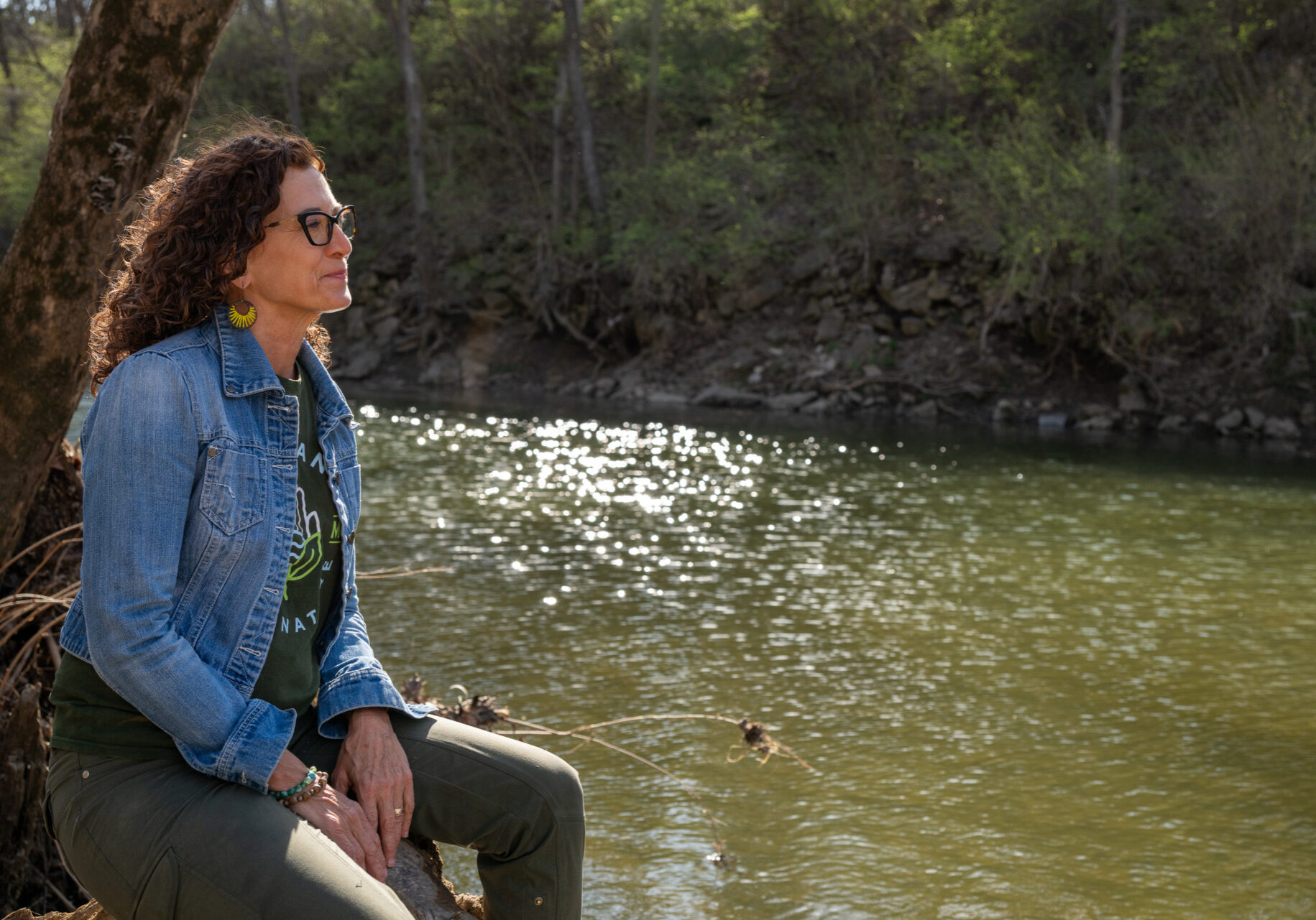 The Blue River in South Kansas City, Missouri, rejuvenates Evelyn Vogel-Leutung, a retiree from the U.S. Environmental Protection Agency. She discovered a kindred spirit in Henry David Thoreau while in college. (Todd Feeback | Flatland)