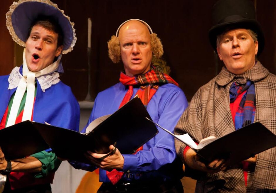 Reduced Shakespeare Company brings its holiday follies to Yardley Hall on the JCCC campus Saturday night. (Credit: Meghan Moore)