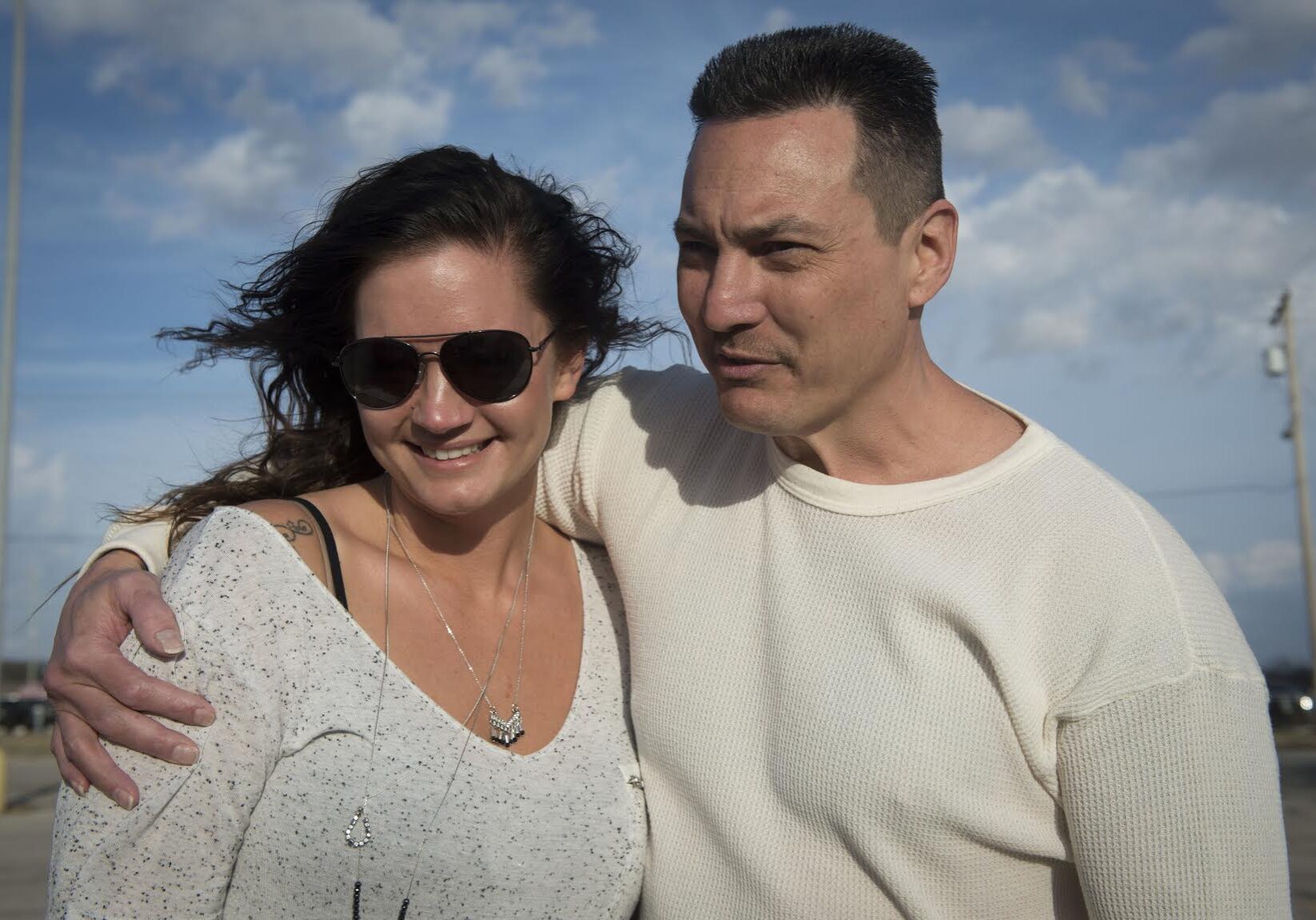 a man and his daughter hug