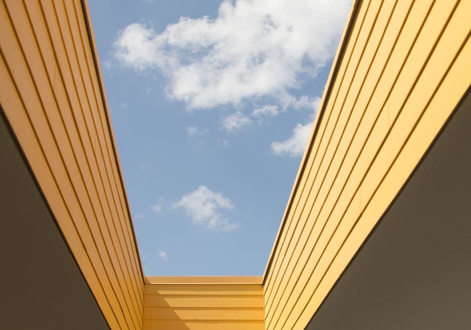 skylight in corridor of transitional living program