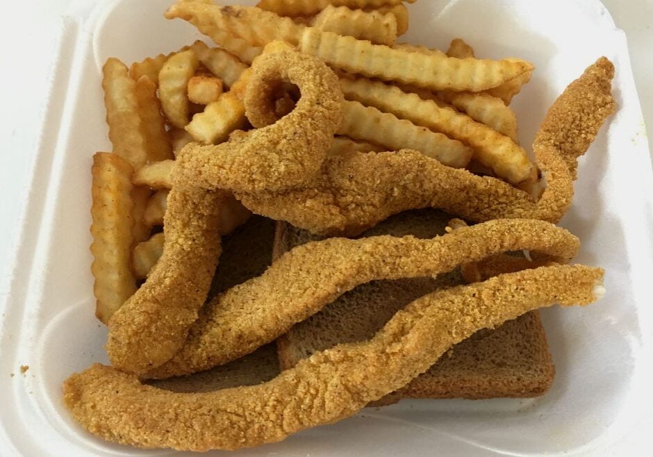 Get yourself a half-pound of fried catfish (or more)  at Lufti's if you're feeling like a taste of Nashville this weekend. (Jonathan Bender | Flatland)