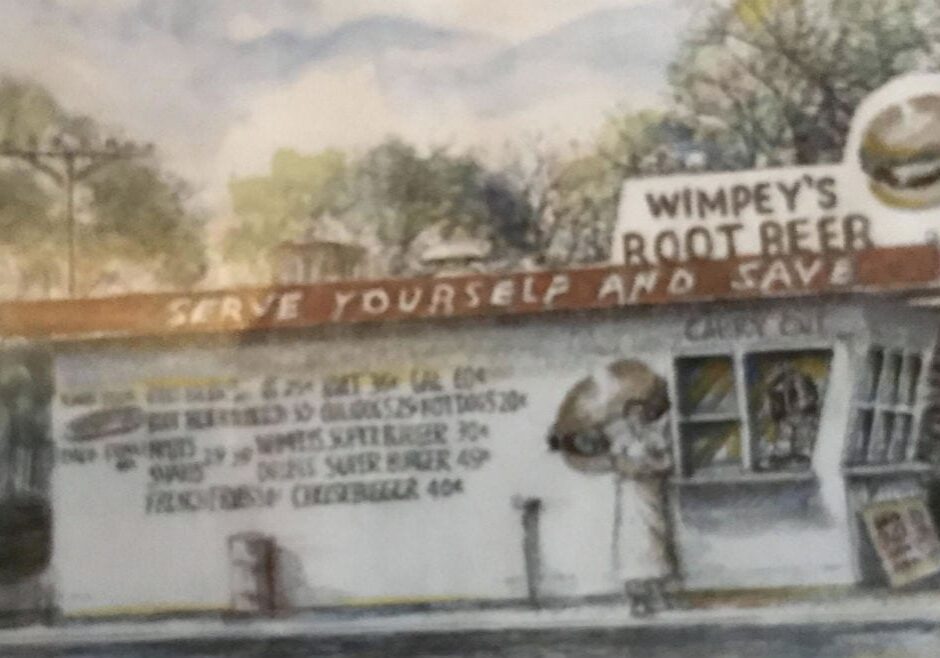 Wimpey's began as a walk-up burger stand on Troost. (Courtesy of Adam Schneider)