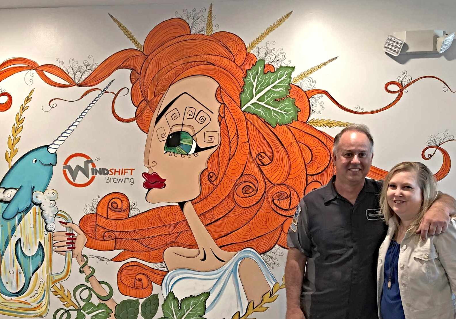 Tony (left) and Lynn DiPlacito are building Wind Shift Brewing Co. in Blue Springs, Missouri.