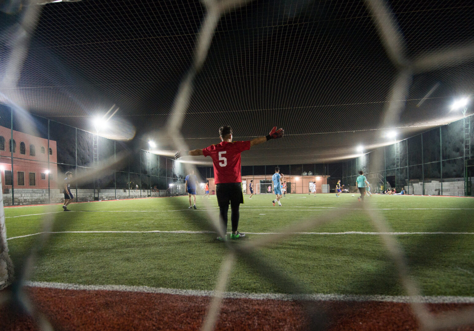 The blend of church and faith is evident from these Iraqi seminarians spending time on the soccer pitch (Flickr)